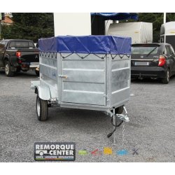 Remorque bétaillère Lider Robust Granada - PTAC : 500 kg - 1 essieu - 250 x 125 cm - Référence 39530