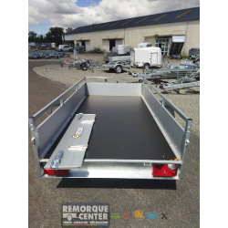 Remorque freinée aluminium - McAluPro DV135 - 1 essieu freiné - PTAC : 1350 kg - 255 x 133 cm - Référence MP 255 133 1350 1
