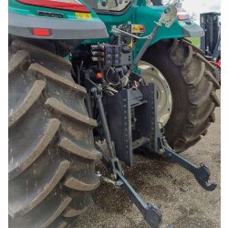 Tracteur moderne et pratique, caractérisé par des lignes arrondies et fuselées, puissance 110cv - arbos 5100