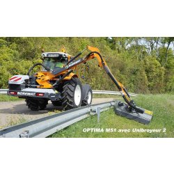 Optima épareuse - Noremat - Visiobra breveté - Hauteur maxi sur haie 5.14 - 6.05 m