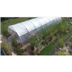 Serre tunnel maraîchère professionnelle à bâche enterrée - Longueur 6 m - TMC60010