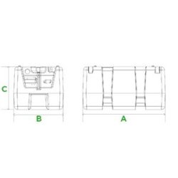 Cuves à carburants - Renson - Volume 200L - Polyéthylène robuste avec pompe 12V