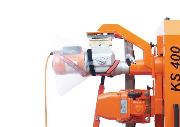 Scie à câble compacte KS400 - GÖLZ - Pour trémies 400 x 400 mm à 800 x 800 mm, avec bâti KB400 et moteur BBM33L 3,3 kW_5