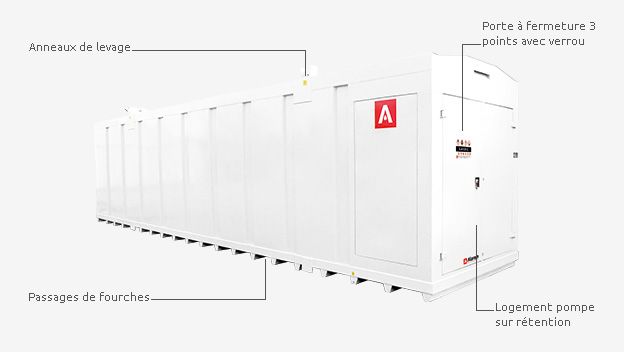 Cuve modulable EnviroCube Exel 3 - 40 000 à 80 000 L - stockage jusqu'à 3 liquides - ECE Type 3 - Alorem_5