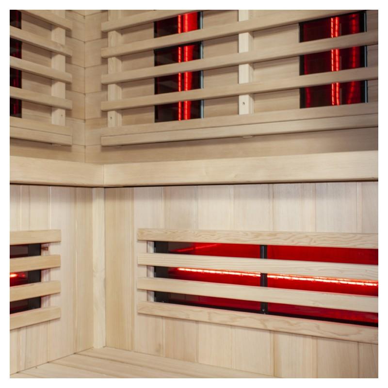SAUNA ​​INFRAROUGE BOREAL® DIFFUSION 140C - 3-4 PLACES À SPECTRE COMPLET - ​140X140_5