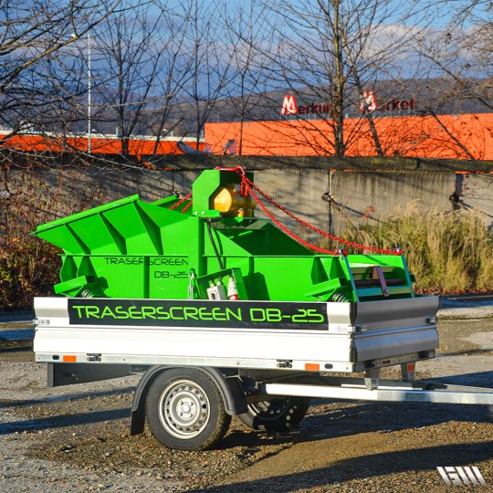 Crible stationnaire DB25 - pliable et transportable, rendement 7-25T/h, 580kg_5