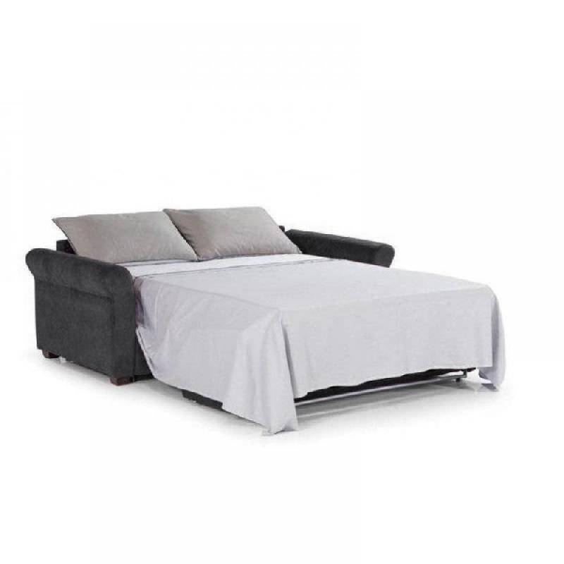Canapé-lit convertible express 2-3 places ROMANTICO - Matelas Excellence Literie 16 cm - Polyuréthane noir - 120x197 cm_5