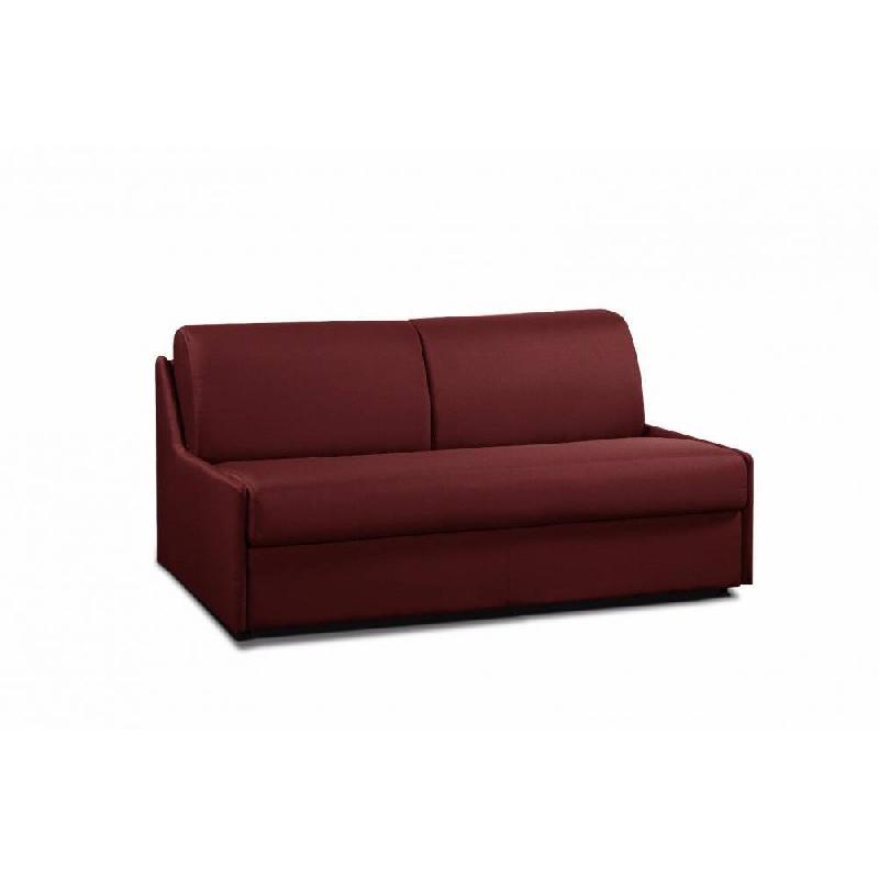Canapé convertible France Matelas 16 cm - système express avec sommier à lattes 140 cm - microfibre bordeaux_5