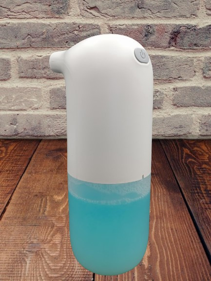 Distributeur a remplissage sgm electrique pour savon mousse +3 piles+ savon mousse 250ml_5