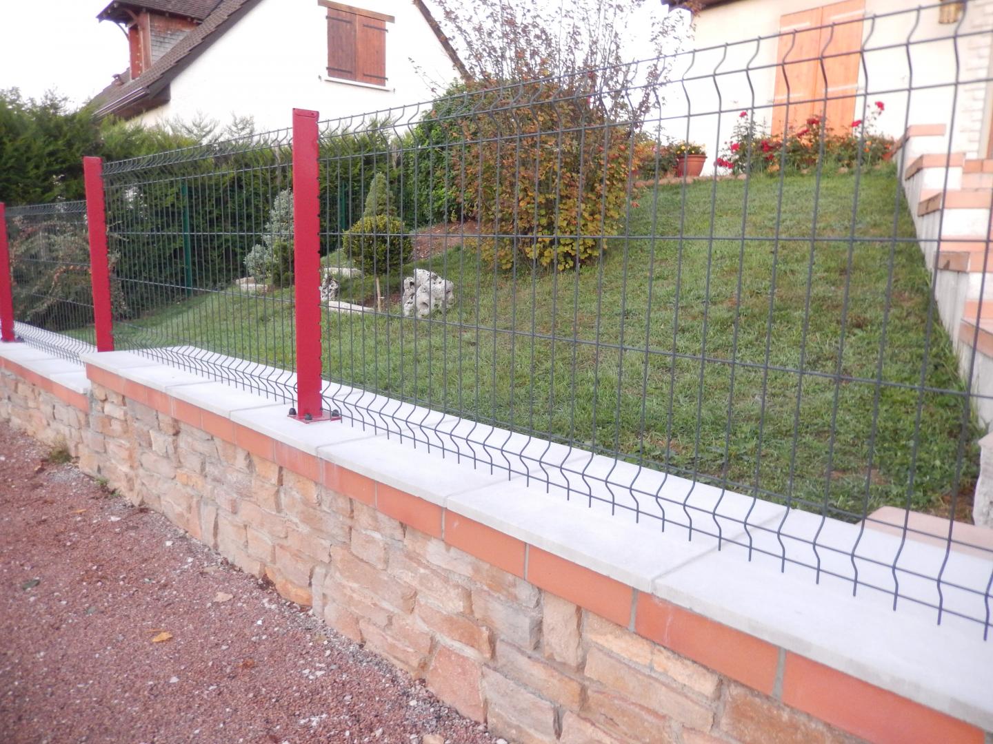 Clôtures grillagées - panneaux vert RAL 6005 - Panneaux Soudés Plastifiés sur fils Galvanisés_5