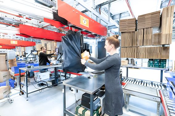 Convoyeur aérien intelligent pour e-commerce et distribution omnicanale - Pocket Sorter SSI Carrier_5