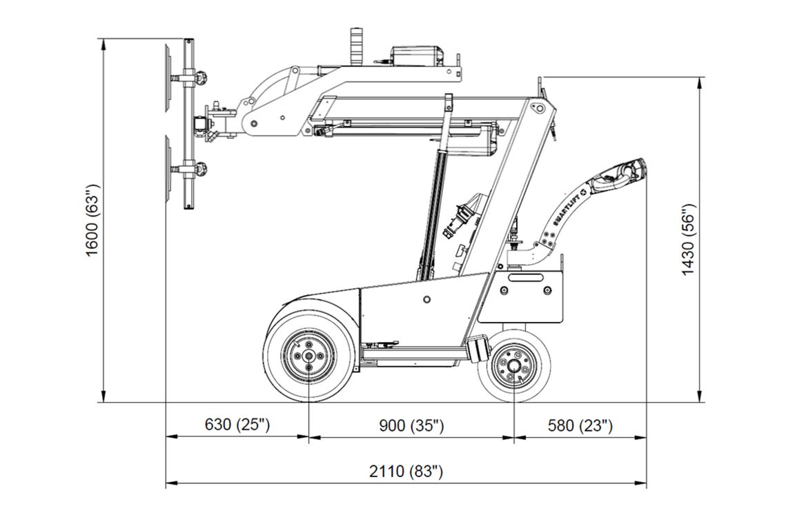 Robot de pose vitrages lourds Smartlift SL 309 OUTDOOR, extérieur & intérieur_5