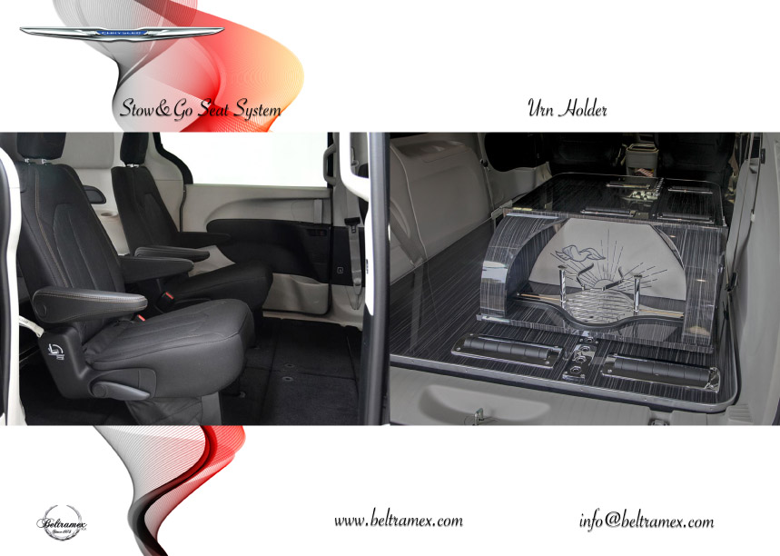 Chrysler Pacifica modifiable pour transport de fleurs