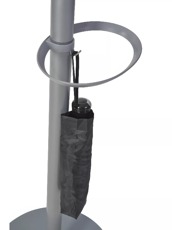 Porte manteau design gris clair & bois clair FESTY_5