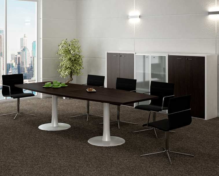 Table conférence IDEA - 4 à 14 places - ovale, ronde, tonneau, electrifiable_0
