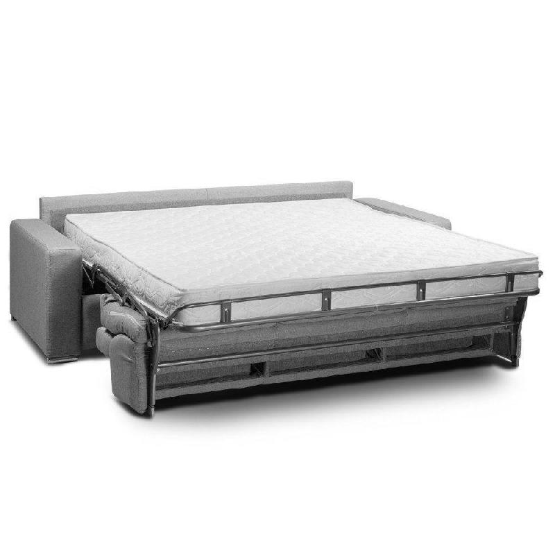 Canapé d'angle 4-5 places Faster XXL - Convertible express avec matelas 18 cm en microfibre marron - Méridienne modulable_5