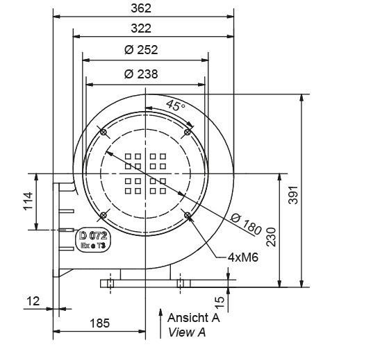 D 072 - ventilateur Atex Elektror - basse pression jusqu'à 95 m³/min et 2.200 Pa_5