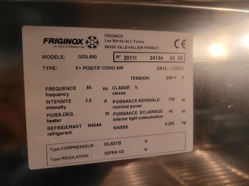 Armoire de conservation réfrigérée / réfrigérateur FRIGINOX G/GL 650 litres_5