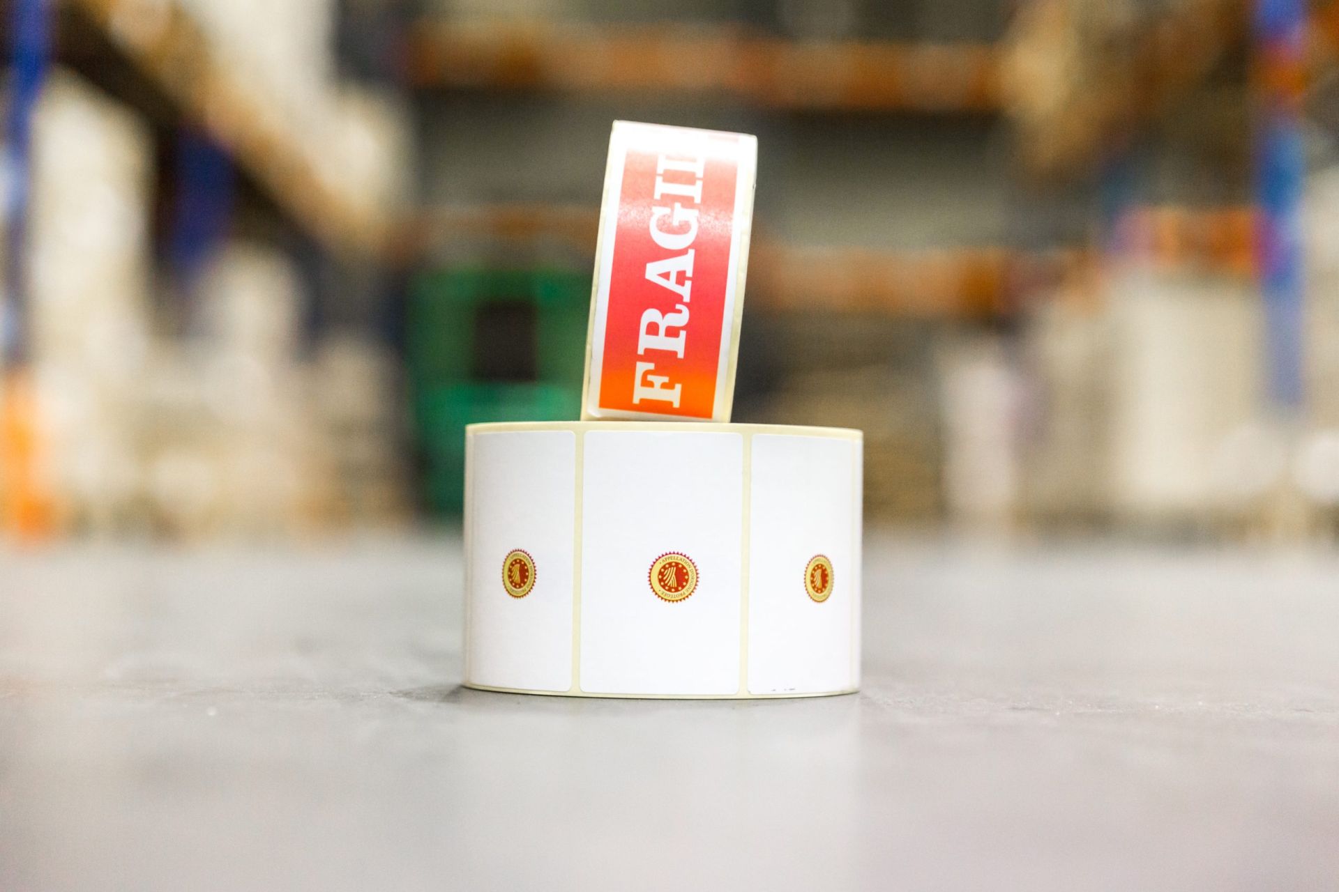 Étiquette adhésive en bobine - contact alimentaire - personnalisée - SACPO_5