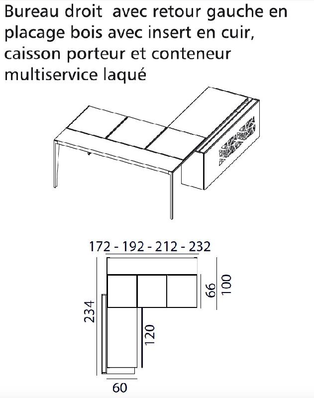 Bureau d'angle avec retour crédence design X9- Officity - 192, Gauche, Orme gris_5