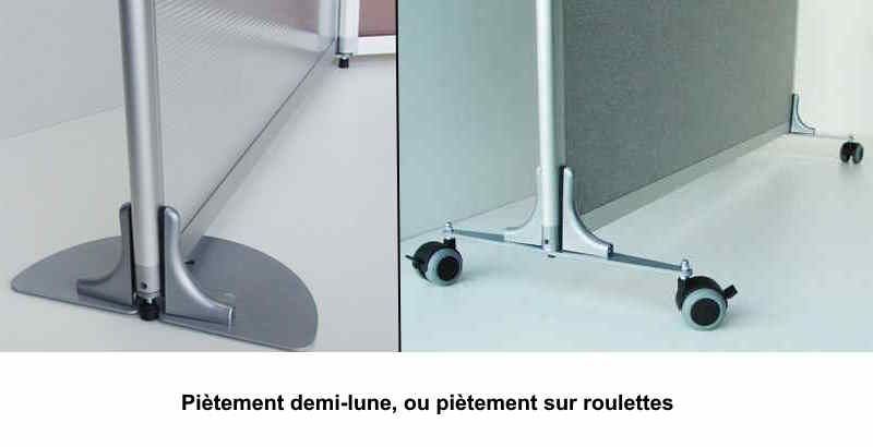 Cloison acoustique REY - mélamine, tissu ou acoustique - 9 coloris mélamine et 19 coloris tissu_5