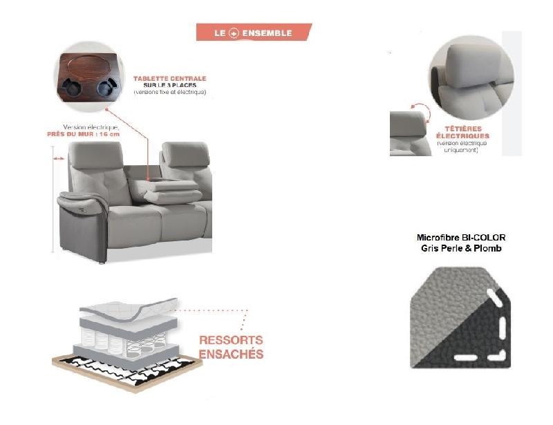 Canapé relax bi-color pour intérieur moderne