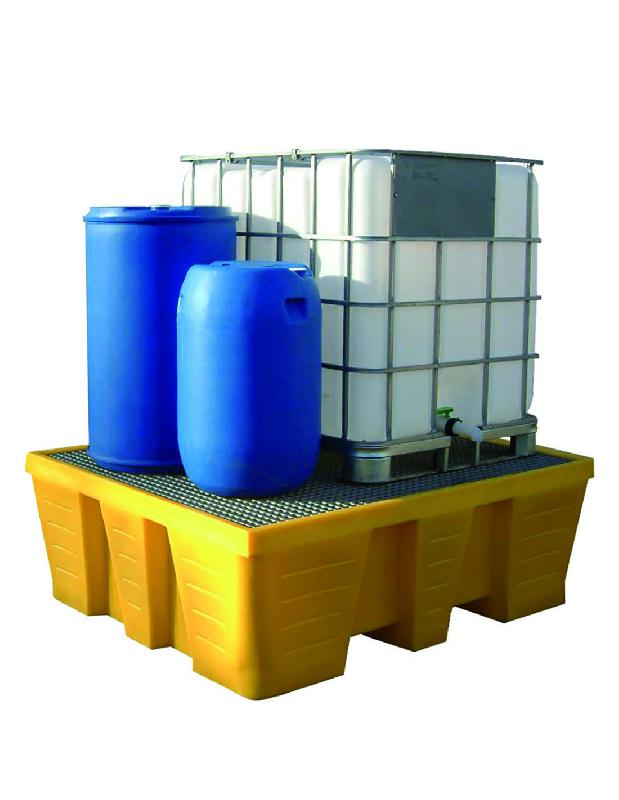 Bac de rétention 1000 litres plastique + caillebotis - Caillebotis acier galvanisé_5