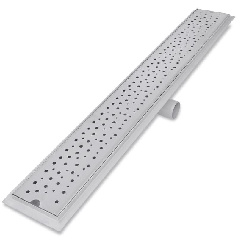 Vidaxl drain de douche linéaire 2 pcs 930 x 140 mm acier inoxydable 275969_5