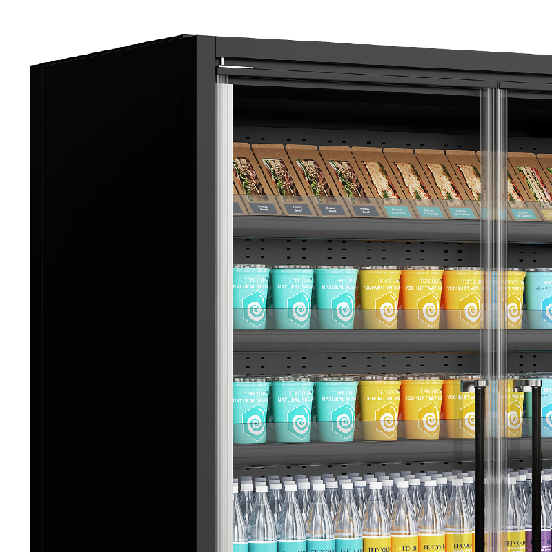 Vitrine réfrigérée pour supermarché Galaxy+ GP26FGD Black L2580mm 43818 TEFCOLD_5