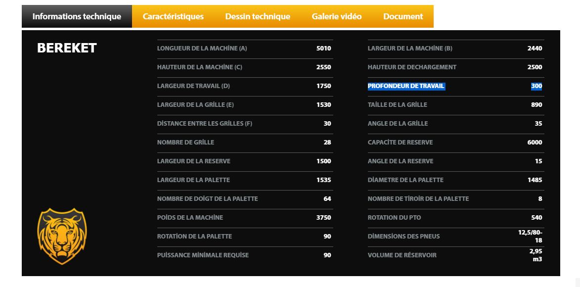 Ramasseuse de pierres Bereket - Yüksel Tarım - Profondeur de travail : 300 mm - Système hydraulique innovant_5