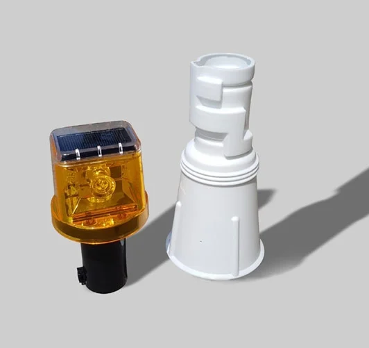 Feux Flash solaire pour cône_5