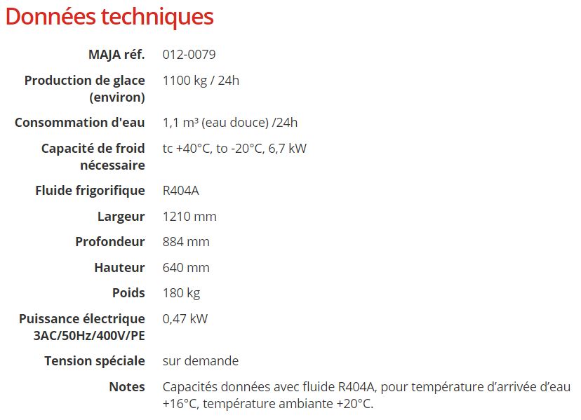 Machine à glace écailles RVE 702 S - eau douce - MAJA - 1.100 kg/24h - pour bateaux de pêche_5