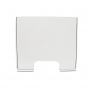 Écran de Protection Plexiglass Transparent - H 68 x L 90 x P 16 cm - Réf : 490770 - Passe-documents intégré - Fixation adhésive_5