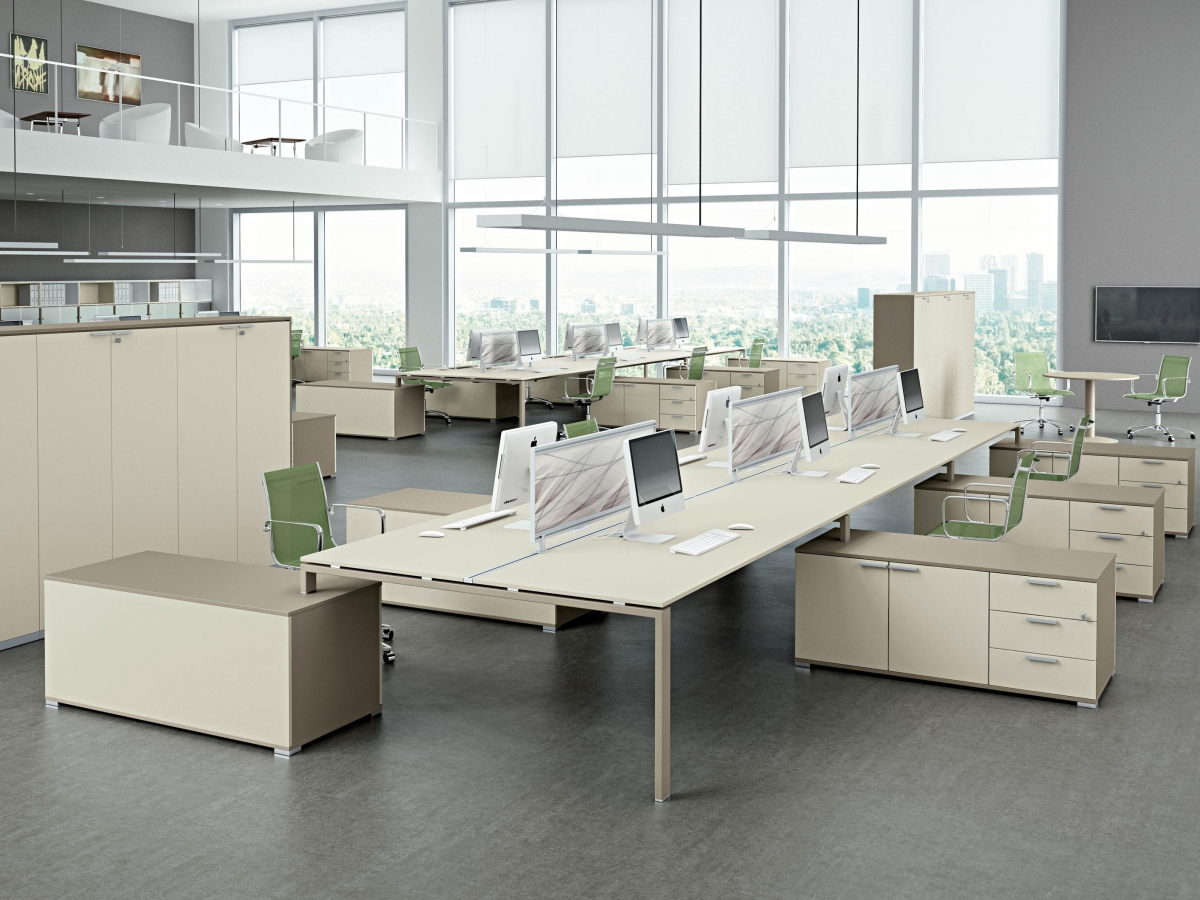 Bureau bench opératif polyvalent - GLIDER avec options de réglage et finitions haut de gamme_5