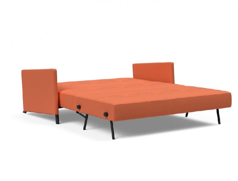 Canapé design convertible Cubed 02 Arms - Innovation Living - Lit 160x200 cm - Tissu Argus Rust_5