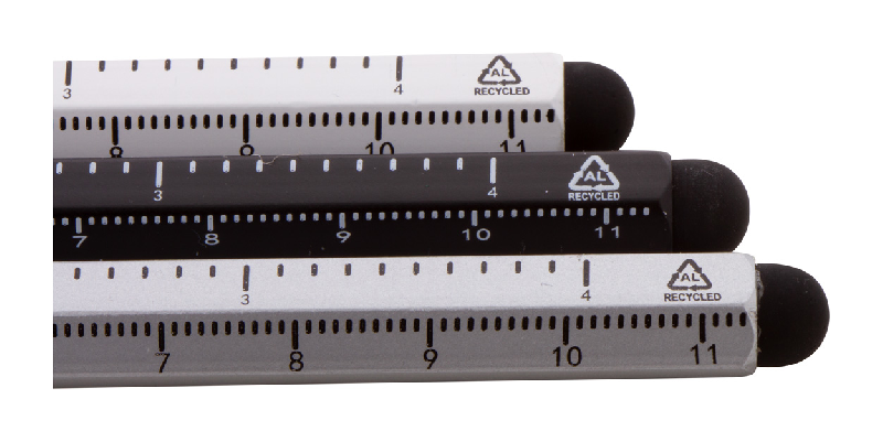 Stylo sans encre longue durée - aluminium recyclé - stylet tactile et pointe en alliage métallique_5