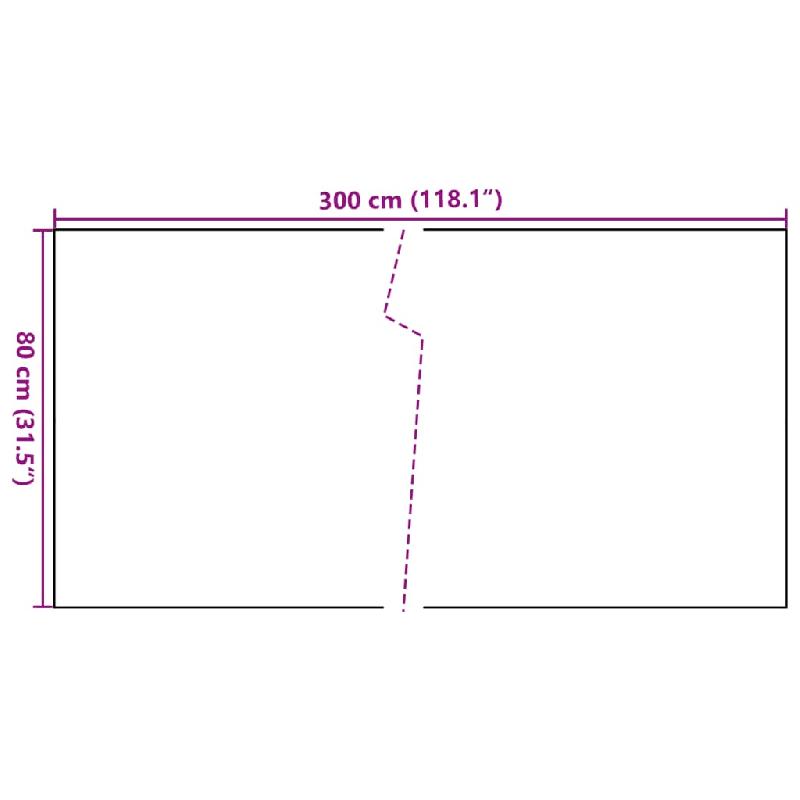 Vidaxl paravent de balcon marron clair 300x80 cm résine tressée 156265_5