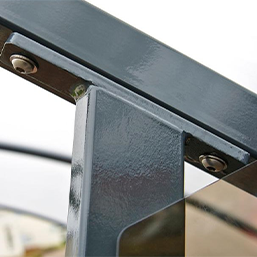 Abri vélos 1/2 lune robuste - Capacité 6 vélos - Structure en acier et toiture anti-UV_5