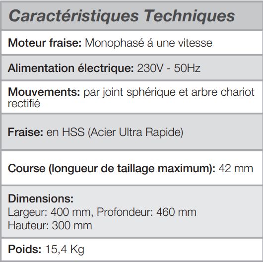 Fastbit II machine à tailler des clés à panneton - Poids 15,4 kg - Silca SAS_5
