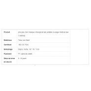 Masque chirurgical - YJT - tissu non tissé 3 plis à usage médical avec earloop_5