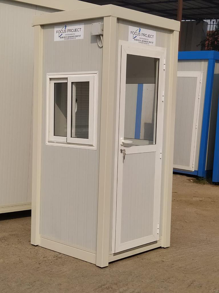 Guérite modulaire pour sécurité et surveillance