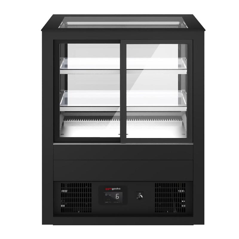 Vitrine à pâtisserie réfrigérée 1210 mm - LED et 2 étagères_5