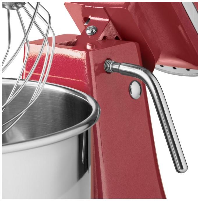 Batteur Melangeur Planétaire à tête inclinable 7L - 2 kg de pâte - Rouge_5
