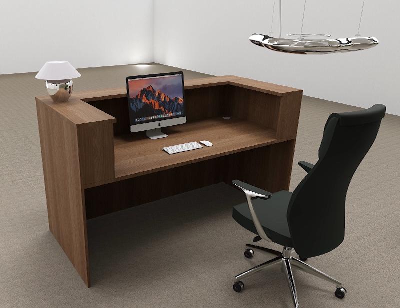 Bureau d'accueil Delta First monocolor - Mobel Linea - 164, Acacia foncé_6