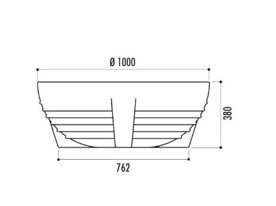 Jardinière Futura en polyéthylène - coloris au choix - 182 litres - 8,5 kg_5