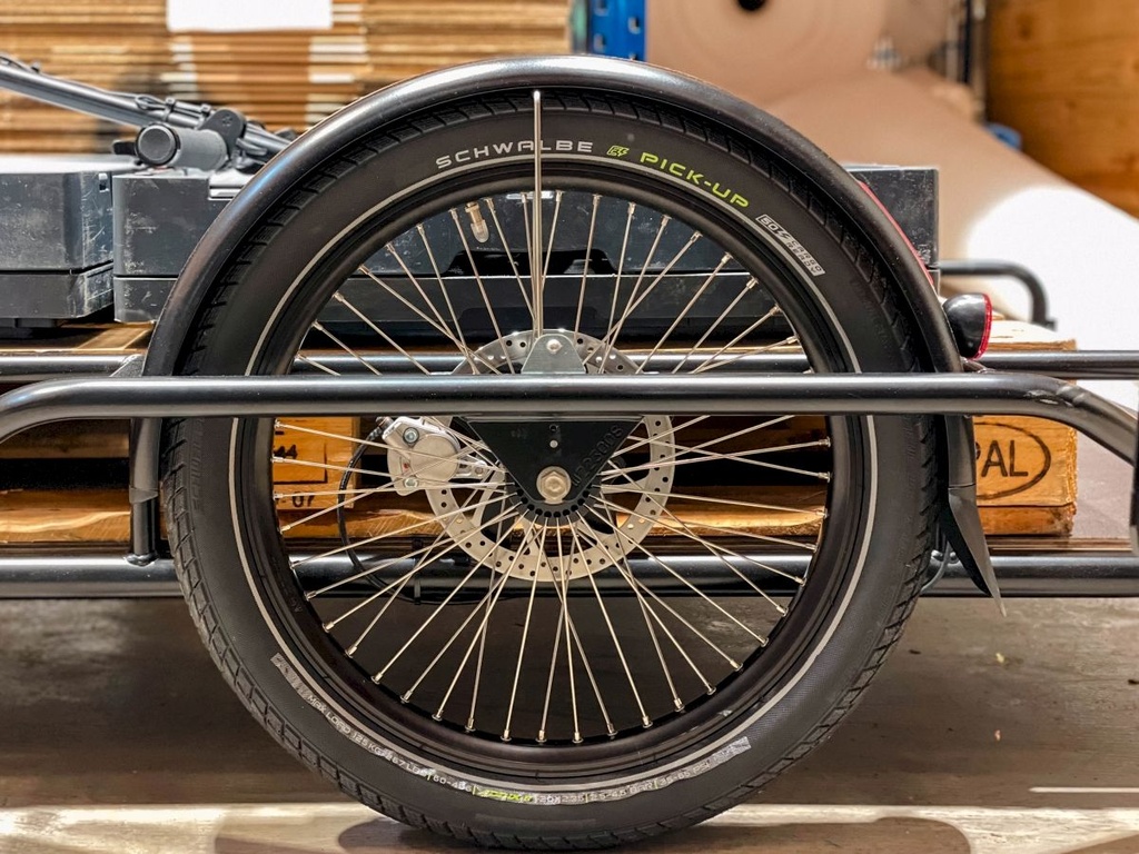 Remorque eCarla Maxi avec autonomie étendue et grande capacité de transport