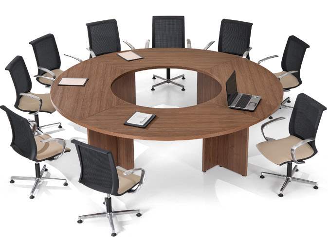 Table de réunion modulaire Meeting-Pro - finition haut de gamme - pieds et plateaux personnalisables_5