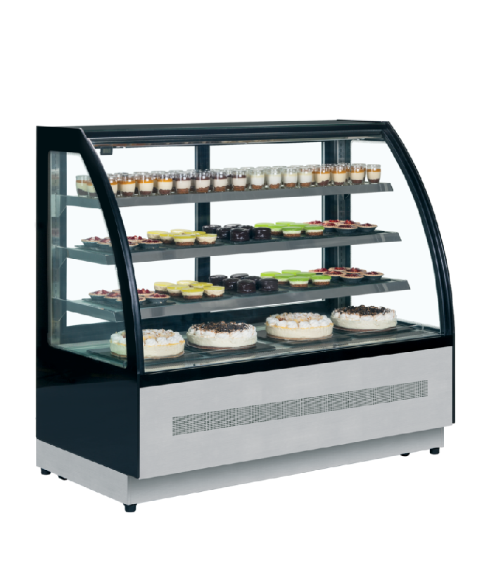 Comptoir réfrigéré LPD-C - vitre incurvée double vitrage, éclairage LED, système de froid ventilé_5