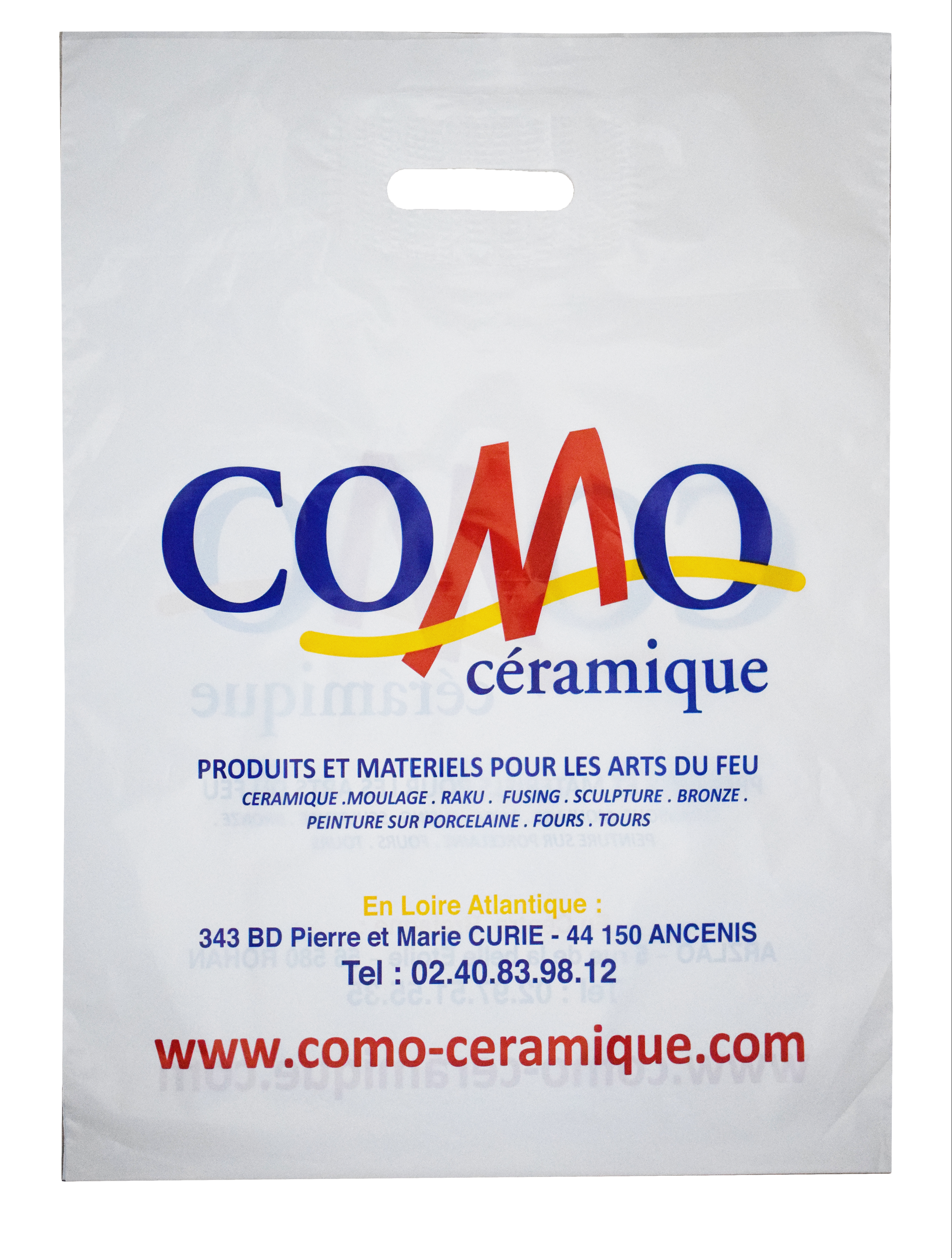 Sac plastique poignées découpées recyclable - 50 à 100 µm - Pour boutiques, fromageries, boucheries, cosmétiques, selleries ou événements_5