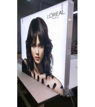 Cadre lumineux en aluminium - 5 cm d'épaisseur avec LED intégrées et visuel interchangeable_5